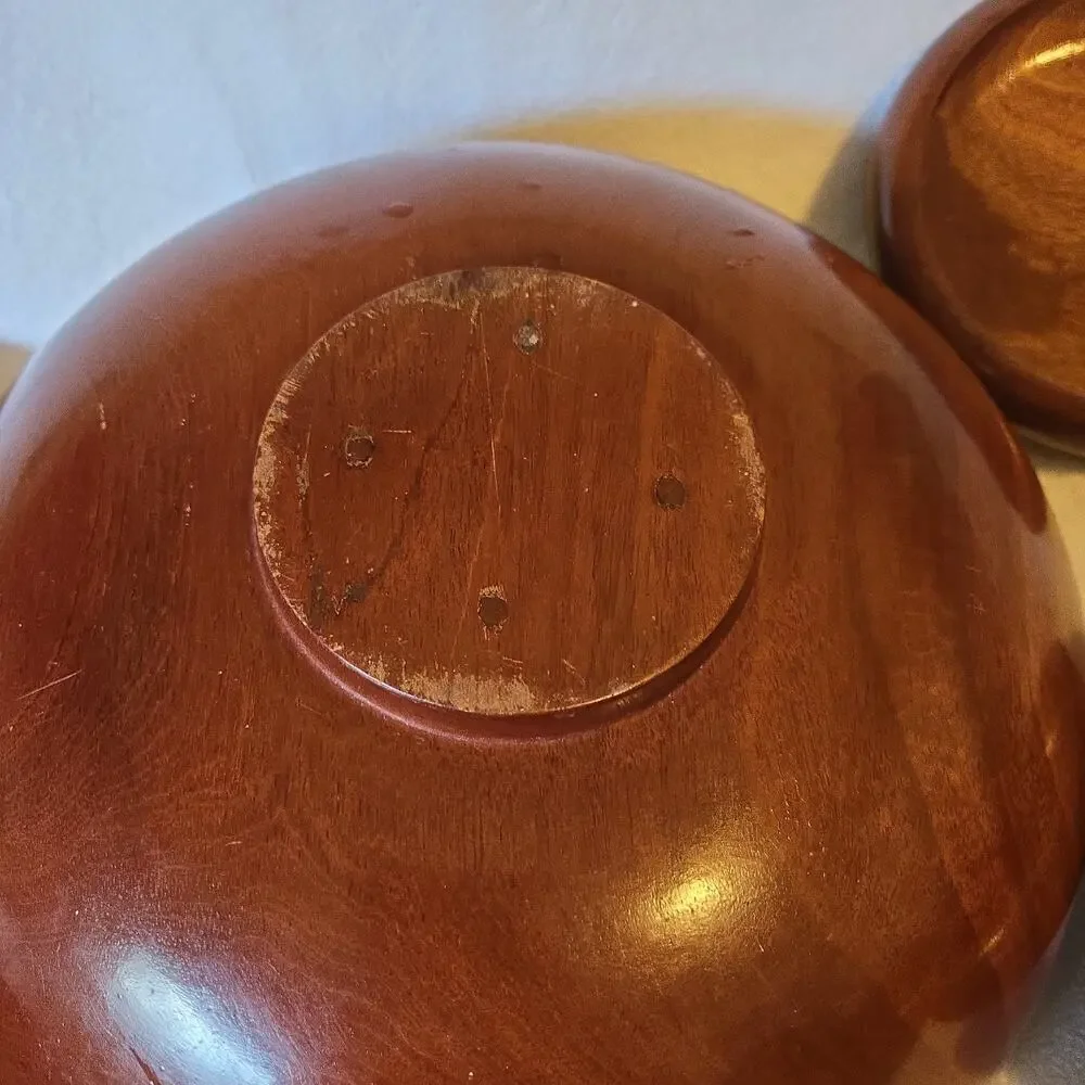 Wooden Bowls Set of 6 Salad And Serving made In USA